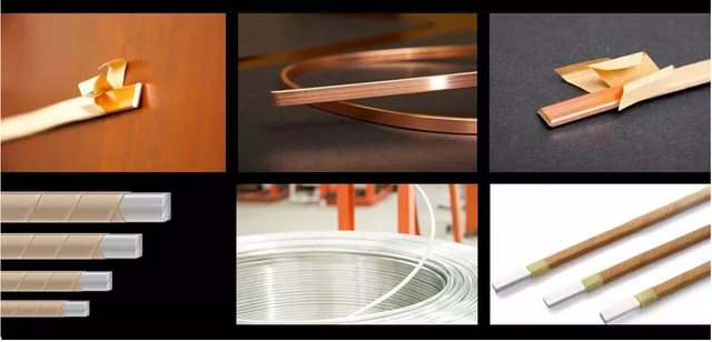 Smooth Surface Oil Transformer Copper Paper Covered Flat Wire