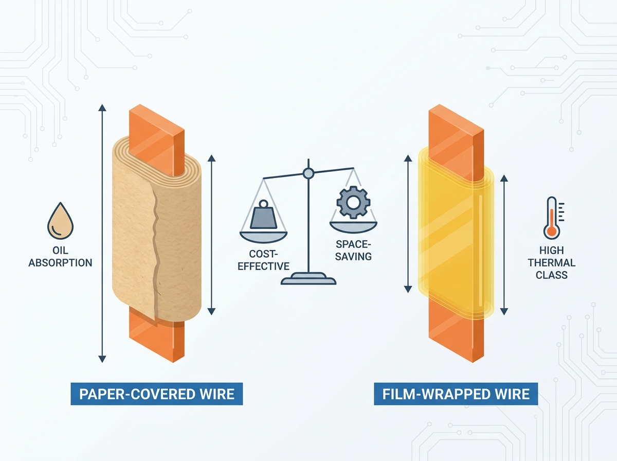 Film-Wrapped vs Paper-Insulated Wire Comparison