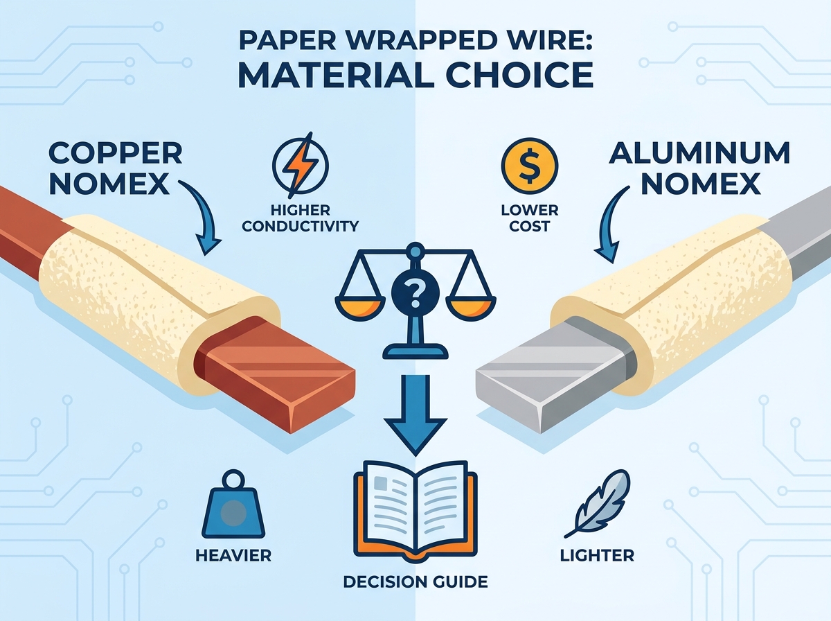 Paper wrapped wire on a spool