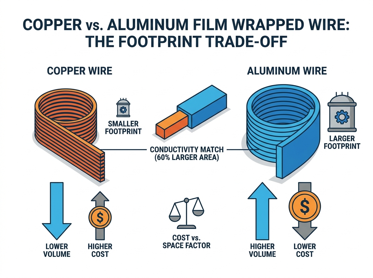 reactor winding flat wire comparison